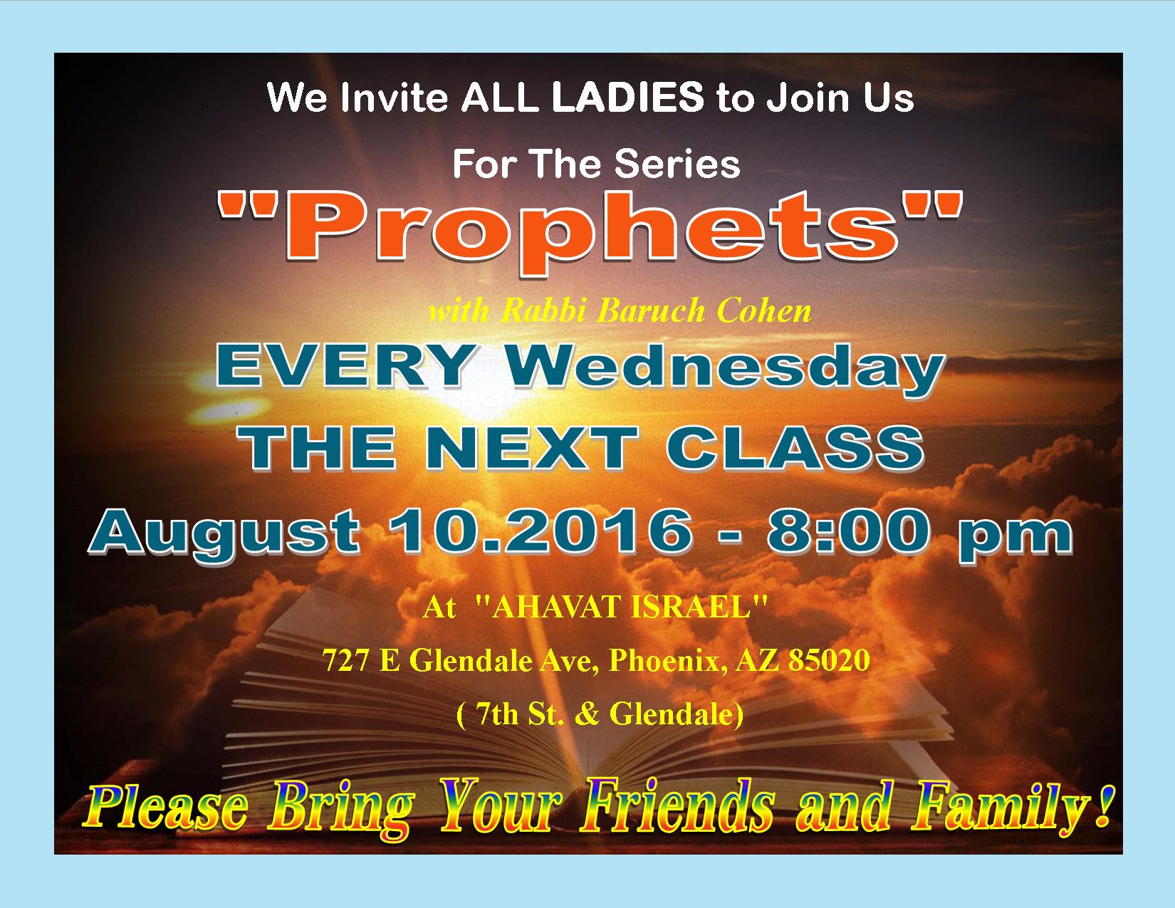 8.10. CLASS FOR WOMEN (PROPHET)