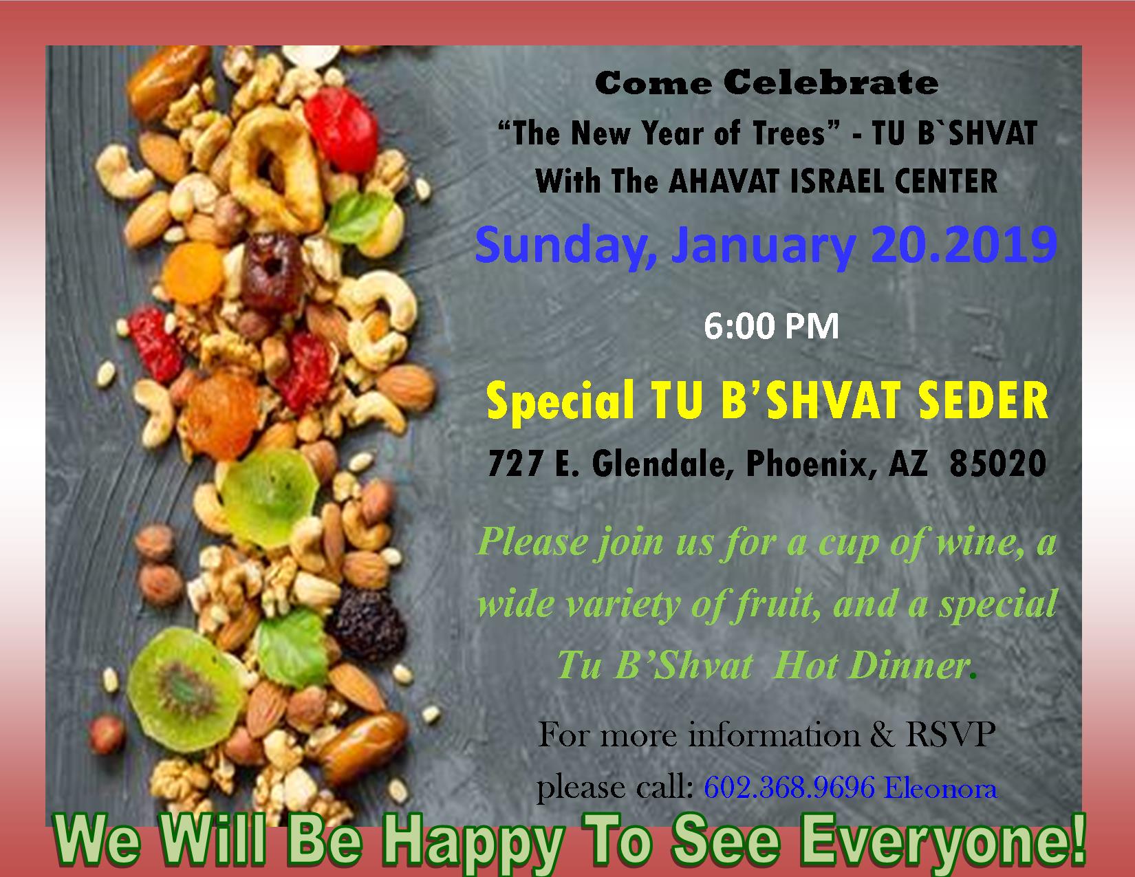 tu b'shvat Seder 2019